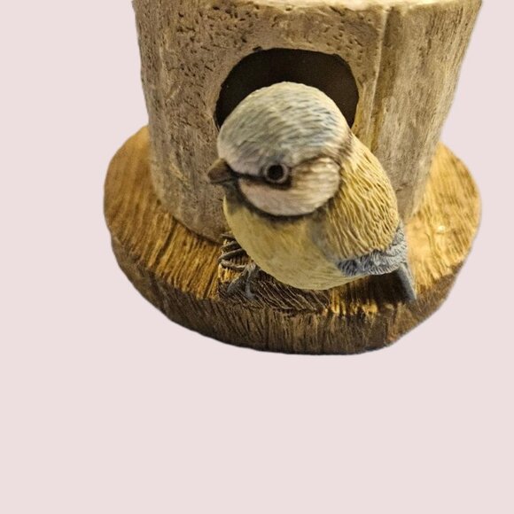 Musical bird house trinket box Marjolein Bastin design two birds artist's tools - Picture 2 of 7